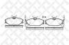 STELLOX 219 002B-SX Колодки дисковые передние