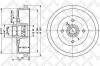 STELLOX 6025-4709-SX барабан торм./ VW Golf 1.4-1.9TDi 91-97