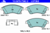 ATE 13.0470-7262.2 Колодки OPEL ASTRA 2009=&gt; (CERAMIC)