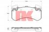 NK 2247108 Комплект тормозных колодок, дисковый тормоз