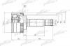 PATRON PCV1406 ШРУС наружн к-кт HYUNDAI: Atos 98-, Terracan 03-