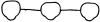 REINZ 71-34241-00 Прокладка коллектора Opel Vectra, Omega 2.5/3.0 X25XE/X30XE 24V 98&gt; In (2)
