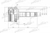 PATRON PCV1400 ШРУС наружн к-кт OPEL: Corsa C 00-
