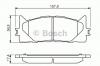BOSCH 0 986 494 430 Комплект тормозных колодок, дисковый тормоз