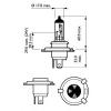 PHILIPS 12342PRBW Лампа H4 12342 PR 12V 60/55W P43t-38 BW (1) PREMIUM 12342PRBW