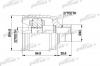 PATRON PCV4016 ШРУС промежут. к-кт [A:27, B:32, D:83.5] HONDA: PRELUDE 92-96 2.2L Vtec 2.3 M/T D/S