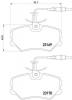TEXTAR 2316901 Колодки тормозные дисковые передн CITROEN: ZX 92-97,  PEUGEOT: 306 94-01, 306 хечбэк 93-01, 306 кабрио 94-02
