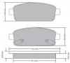 FREMAX FBP-1725 Комплект тормозных колодок, дисковый тормоз