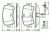 BOSCH 0 986 494 446 Комплект тормозных колодок, дисковый тормоз