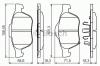 BOSCH 0 986 494 485 Колодки тормозные TOYOTA 1.8 VVTI -03 передние с датч.