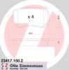 ZIMMERMANN 23417.150.2 Комплект тормозных колодок, дисковый тормоз
