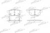 PATRON PBP4042 Колодки тормозные дисковые задн TOYOTA: COROLLA 150 07-, COROLLA седан 02-, AURIS 06-, YARIS 05-