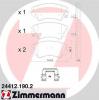 ZIMMERMANN 24412.190.2 Комплект тормозных колодок, дисковый тормоз