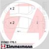 ZIMMERMANN 21562.170.1 Комплект тормозных колодок, дисковый тормоз