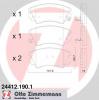 ZIMMERMANN 24412.190.1 Колодки тормозные