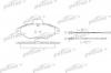 PATRON PBP874 Колодки тормозные дисковые передн CITROEN: XANTIA 93-98, XANTIA 98-03, XANTIA Break 95-98, XANTIA Break 98-03