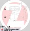 ZIMMERMANN 24014.155.1 Комплект тормозных колодок, дисковый тормоз
