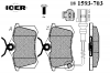 ICER 181593-703 Комплект тормозных колодок, дисковый тормоз