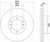 TEXTAR 92223903 Диск торм. TOYOTA LAND CRUISER 150 10&gt; перед . 1 шт (min 2 шт) 338mm
