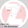 ZIMMERMANN 219151701 Колодки тормозные Subaru