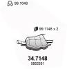 ASSO 34.7148 Глушитель выхлопных газов конечный