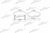 PATRON PBP613 Колодки тормозные дисковые передн HONDA: CIVIC IV Fastback 94-97, CIVIC V Aerodeck 98-01, CIVIC V Fastback 97-01, CIVIC VI Hatchback 02-05, CONCERTO 89-96, CONCERTO седан 8