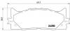 BREMBO P 83 117 Комплект тормозных колодок, дисковый тормоз