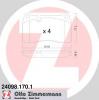 ZIMMERMANN 24098.170.1 Комплект тормозных колодок, дисковый тормоз