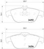HELLA 8DB 355 012-741 Комплект тормозных колодок, дисковый тормоз