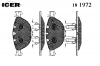 ICER 181972 Комплект тормозных колодок, дисковый тормоз