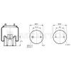 MERITOR (ROR) 21222442 21222442 Пневморессора ROR,Weweler (со стаканом)