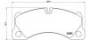 BREMBO P 65 017 Комплект тормозных колодок, дисковый тормоз
