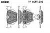 ICER 181685-202 Комплект тормозных колодок, дисковый тормоз