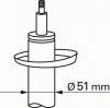 SACHS 313671 Амортизатор подвески передн лев PEUGEOT: 207 06-, 207 CC 07-, 207 SW 07-