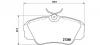 BREMBO P59016 Комплект тормозных колодок, дисковый тормоз