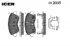 ICER 182035 Колодки тормозные дисковые, комплект