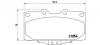 BREMBO P 56 034 Комплект тормозных колодок, дисковый тормоз