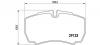 BREMBO P24084 Колодки тормозные дисковые к-т 4 шт.