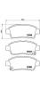 BREMBO P83050 колодки дисковые п./ Toyota Yaris 1.0/1.3/1.5/1.4D 99