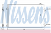 NISSENS 94668 Конденсатор кондиционера 94668