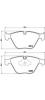BREMBO P 06 055 Колодки BMW 3-серии E90   2005=&gt;