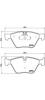 BREMBO P06057 Колодки торм.пер.