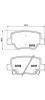 BREMBO P83114 Колодки тормозные задние