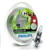 PHILIPS 12258LLECOS2 Лампа H1 12V 55W Long Life Eco Vision Комплект 2шт
