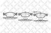STELLOX 598 011B-SX Колодки дисковые передние