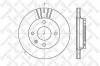 STELLOX 6020-2528V-SX диск торм. пер./ Ford Escort/Fiesta 1.4-1.8 89