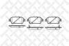 STELLOX 751 002B-SX Колодки дисковые передние