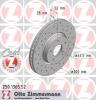 ZIMMERMANN 250.1365.52 Диск тормозной пер. Sport Coat z Ford Mondeo IV
