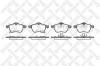 STELLOX 401032SX колодки дисковые п./Saab 9-3 2.0-2.2TiD 98-02/9-5 all 97]