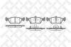 STELLOX 687 002B-SX Колодки дисковые передние